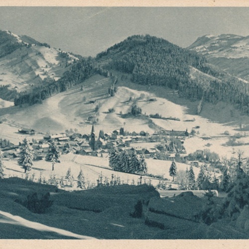 AK, Wintersportplatz Oberstaufen im Allgäu, Bayern (S1340)