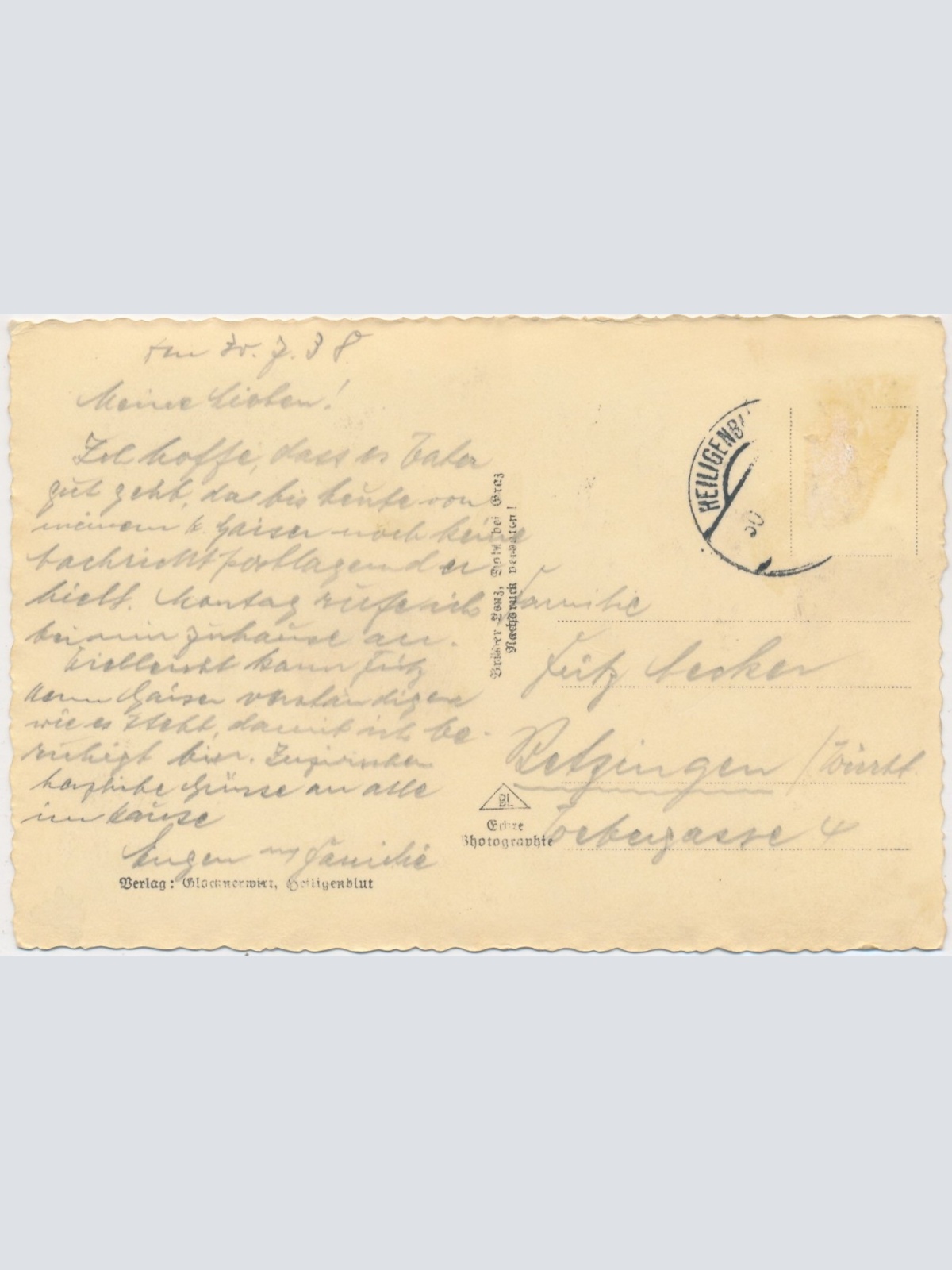 AK, Heiligenblut am Grossglockner, Kärnten (S1658)