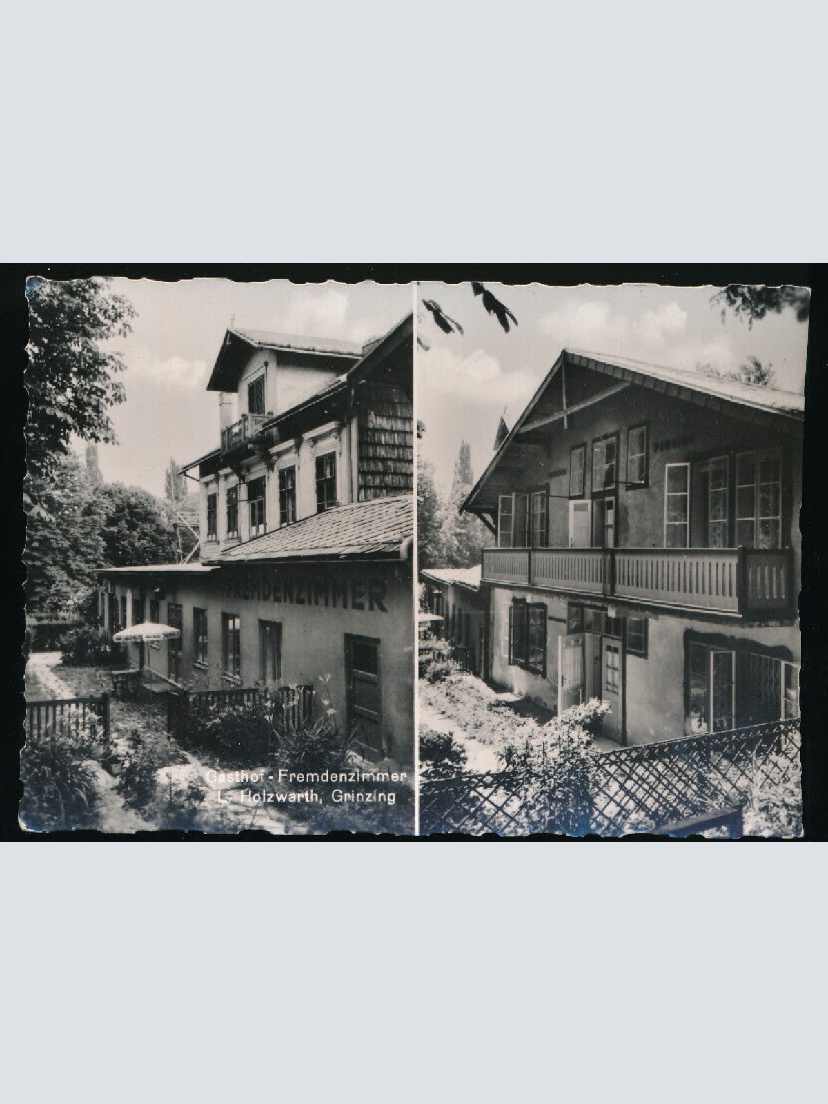 AK aus Wien - Grinzing mit Gasthof Fremdenzimmer Wien (5519)