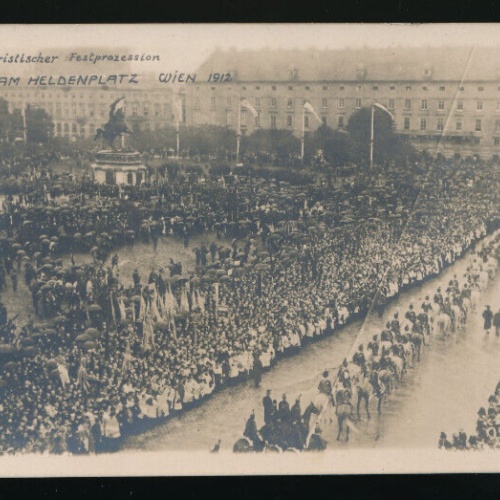 AK aus Wien 1912 am Heldenplatz Wien (5324)
