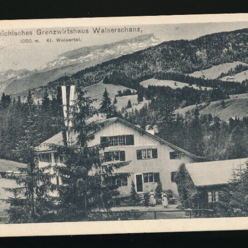 AK von dem Grenzwirtshaus Walserschanz (5388)