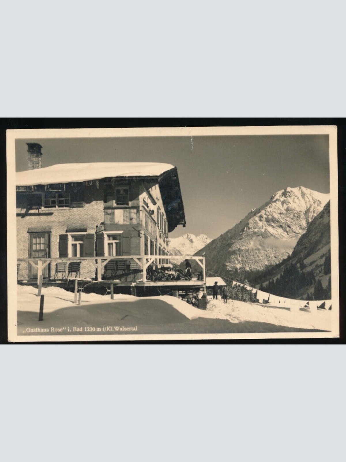 AK vom Gasthaus Rose i. Bad Walserthal Vorarlberg (5330)