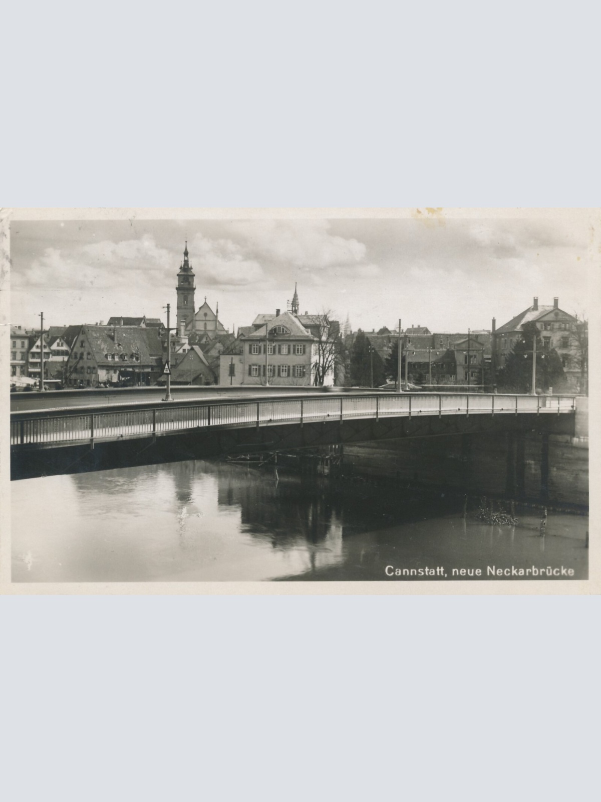 AK, Cannstatt, neue Neckarbrücke, Baden-Württemberg (S1605)