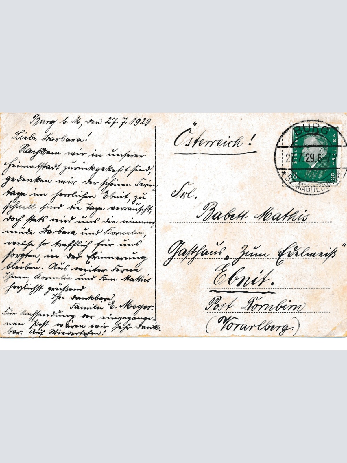 AK, Burg (bei Magdeburg), Blick vom Bismarckturm, Sachsen-Anhalt (S1583)