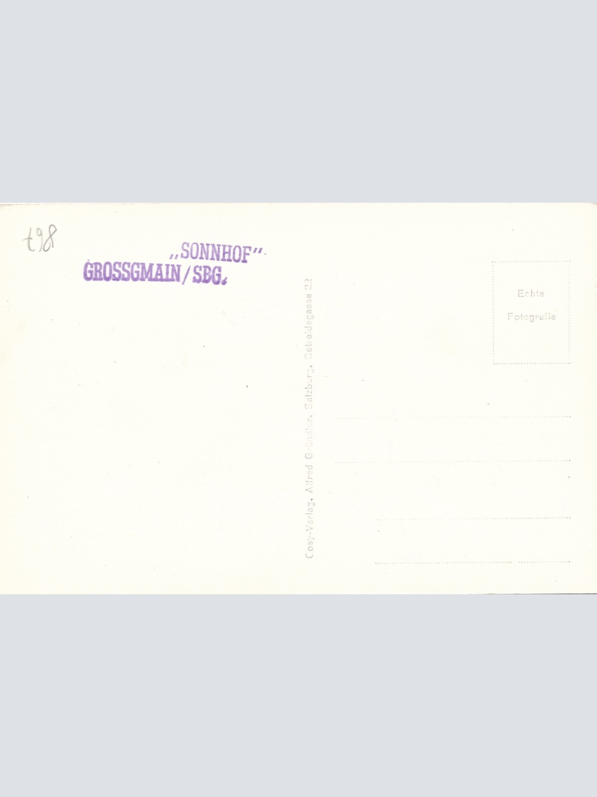 AK, Pension Sonnhof, Großgmain bei Salzburg (S1300)