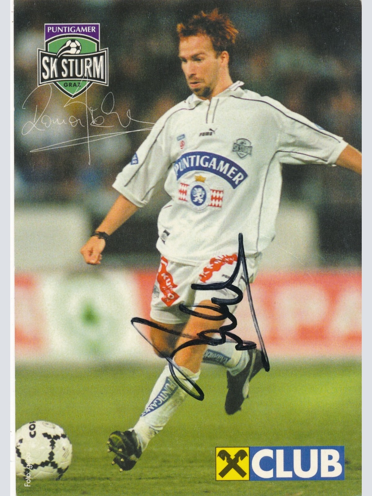 AK, Autogramm-Karte, Roman Mählich, SK Sturm (S1624)