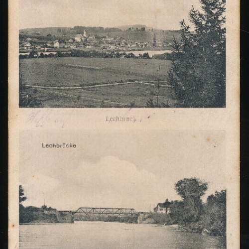 AK Lech mit Lechbrücke Vorarlberg (5817)