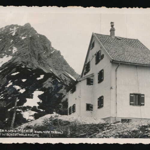 AK aus Saalfelden am Stein Meer mit Peter Weichentalerhütte Salzburg (5904)