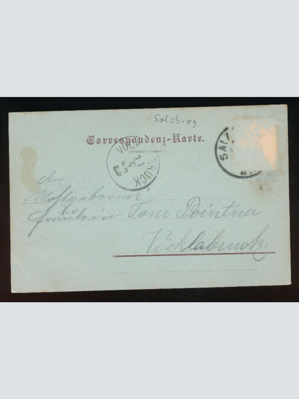 Mondschein - Karte gruss aus Salzburg (5894)