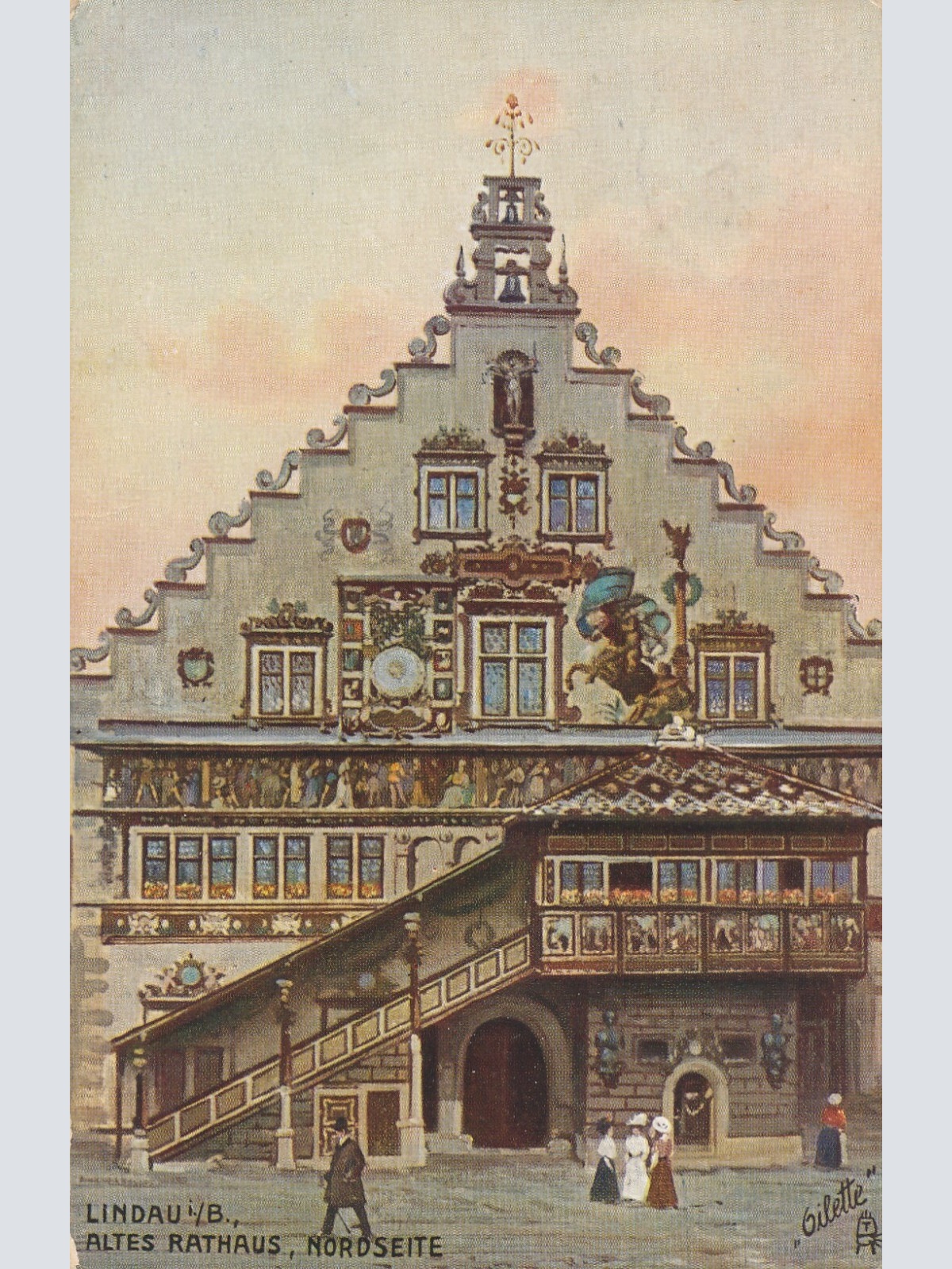 AK, Lindau, Bayern, Altes Rathaus, Nordseite (S1708)