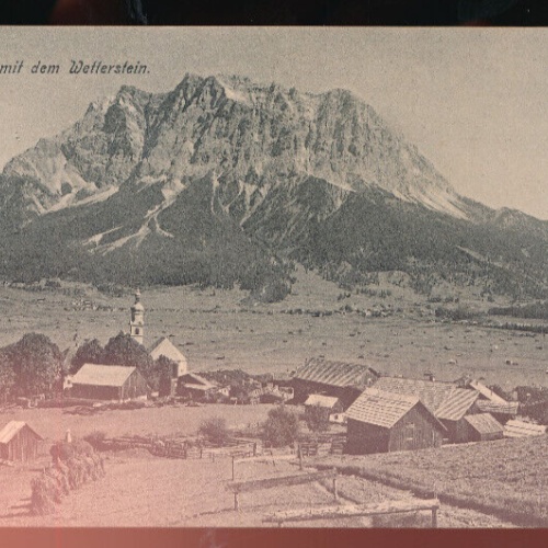 AK aus Leermoos mit dem Wettstein Tirol (5912)