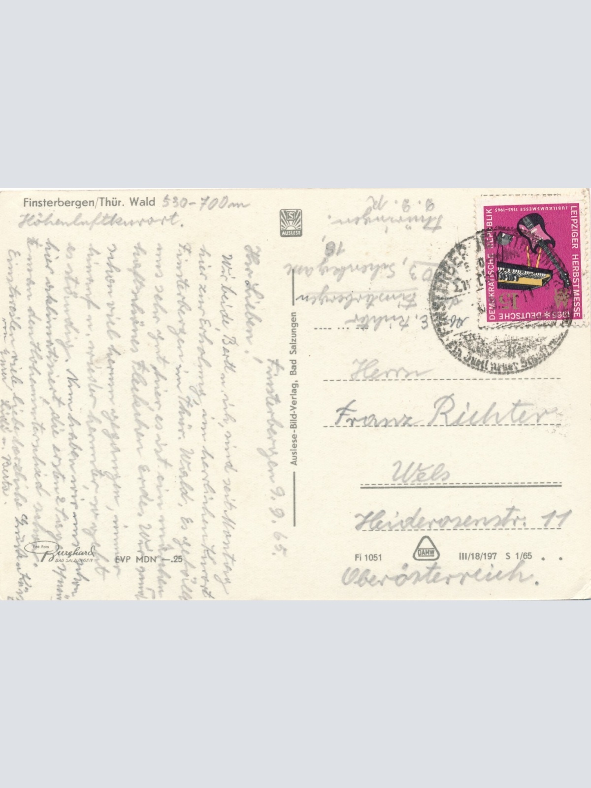 AK, Finsterbergen Thür. Wald, Thüringen (S1713)