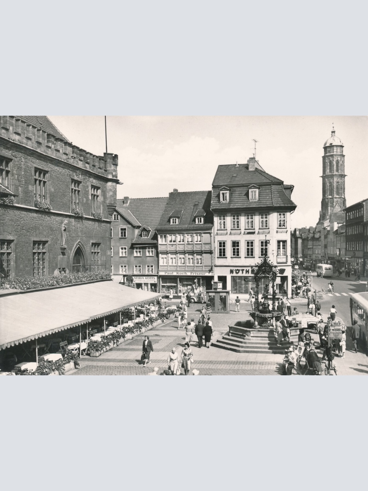 AK, Universitätsstadt Göttingen, Gänselieselbrunnen mit Jacobiturm (S1692)