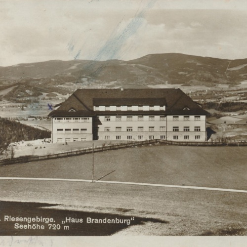 AK, Krummhübel im Riesengebirge, Haus Brandenburg (S1522)