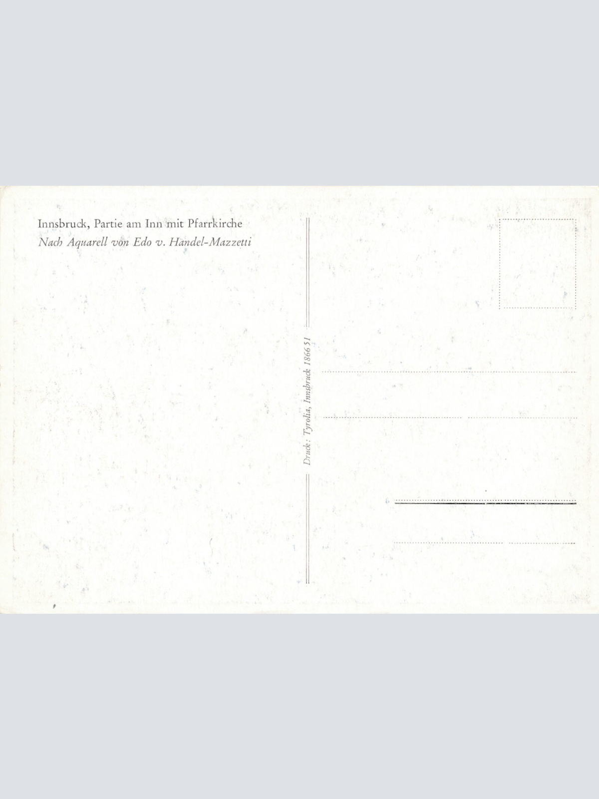 AK, Innsbruck, Partie am Inn mit Pfarrkirche, Tirol (S1556)