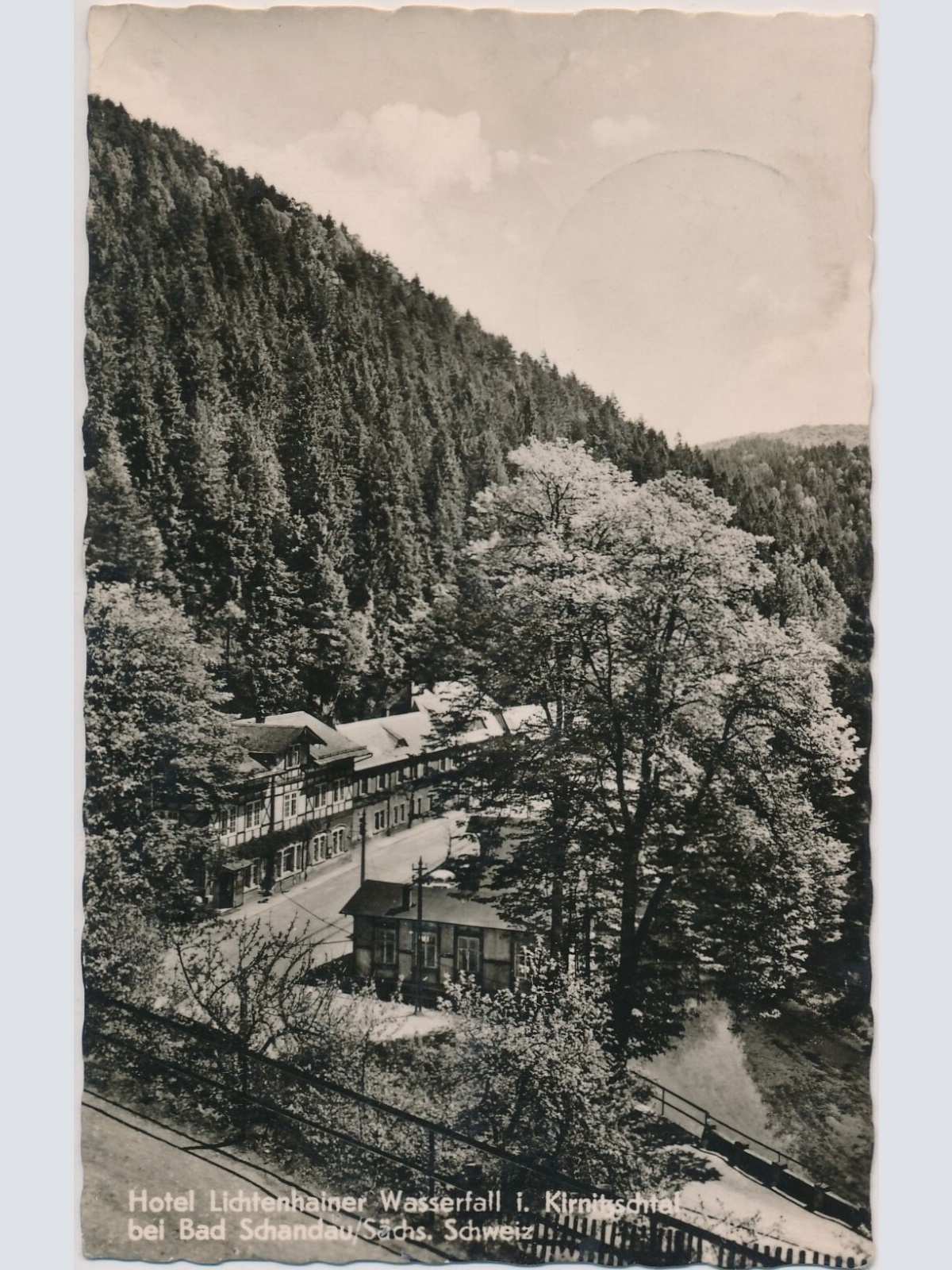 AK, Hotel Lichtenhainer Wasserfall i. Kirnitzschtal bei Bad Schandau (S1563)