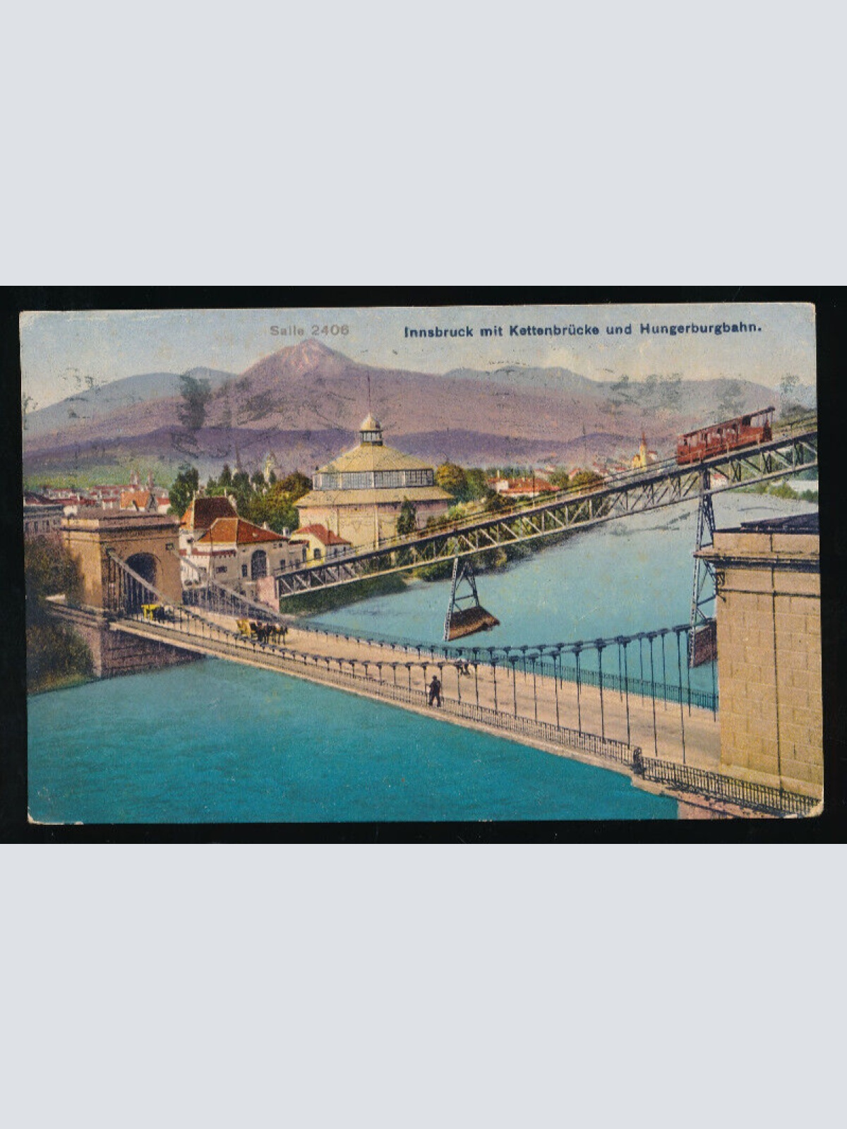 AK aus Insbruck mit Kettenbrücke Tirol (5786)