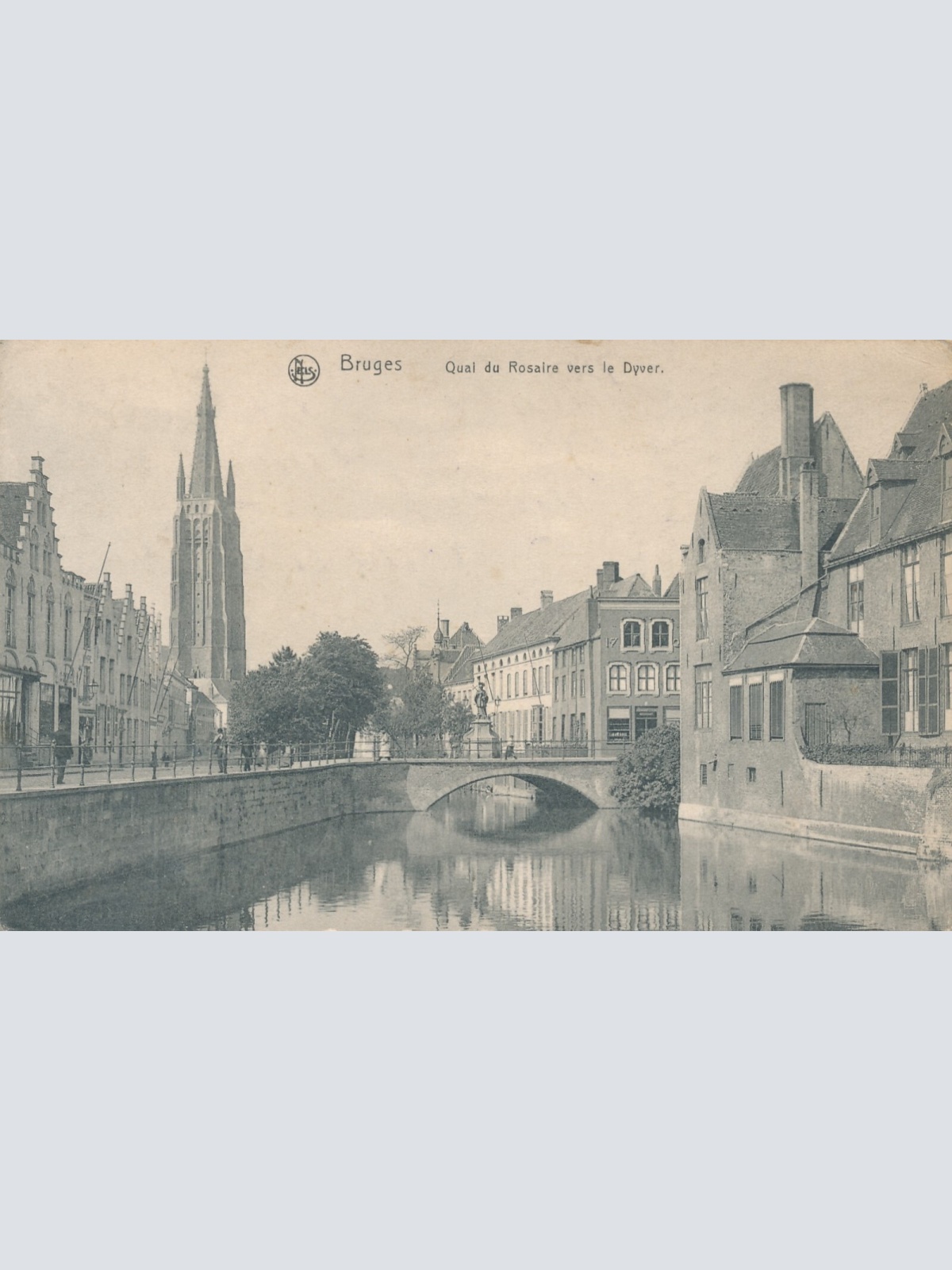 AK, Bruges, Qual du Rosaire vers le Dyver, Belgien (S1878)