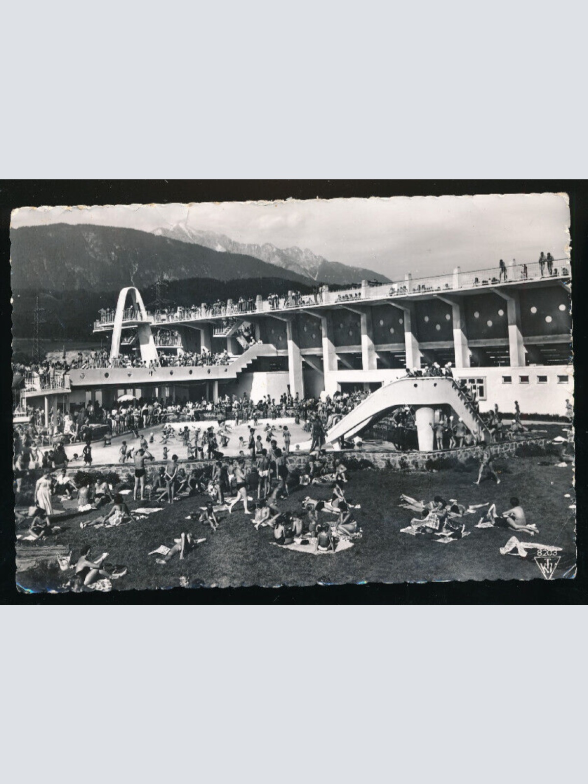 AK aus Wattens Freibad Tirol  (5806)