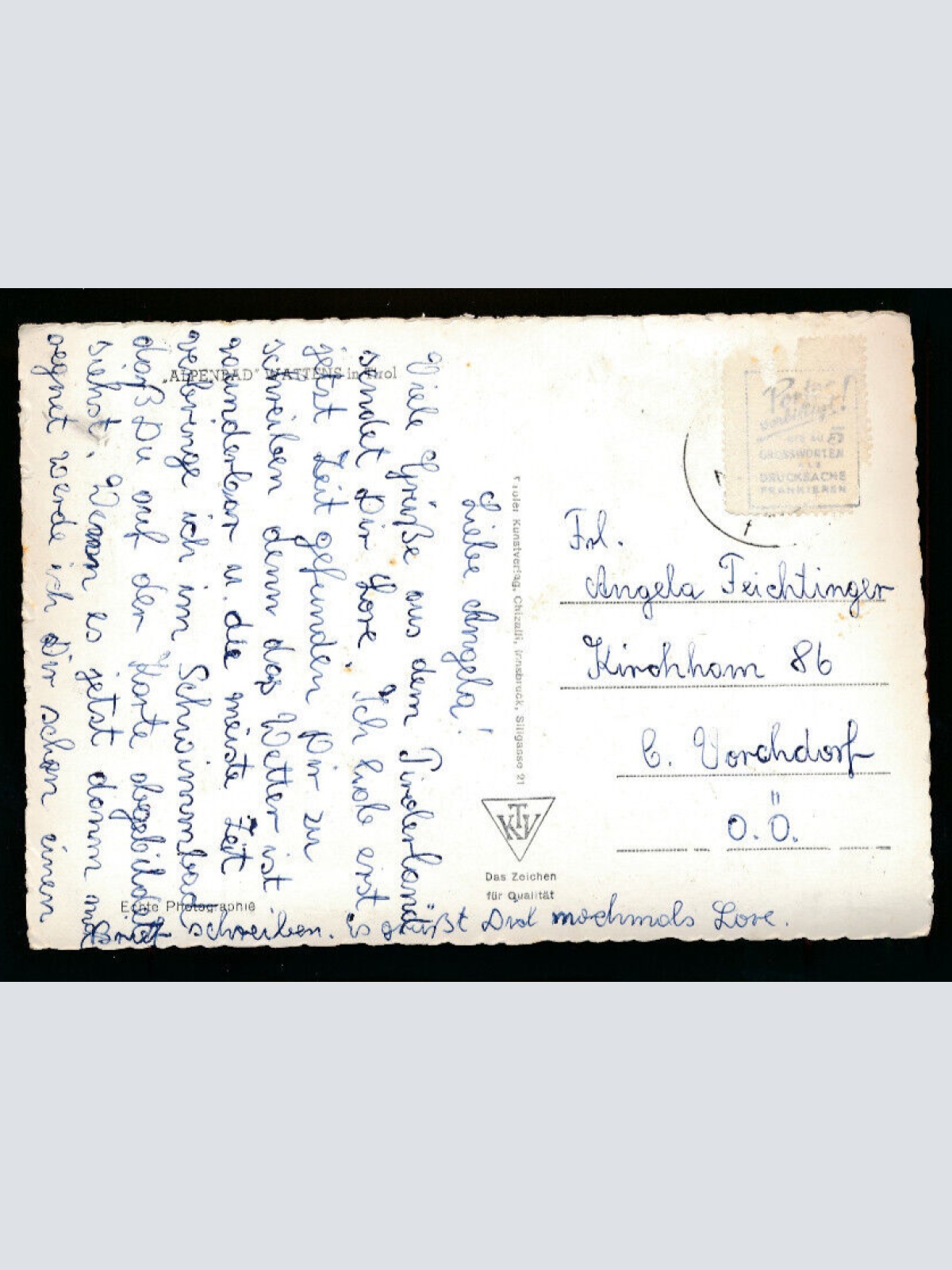 AK aus Wattens Freibad Tirol  (5806)