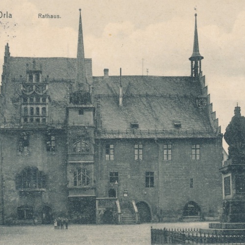 AK, Neustadt an der Orla, Rathaus, Thüringen (S1901)