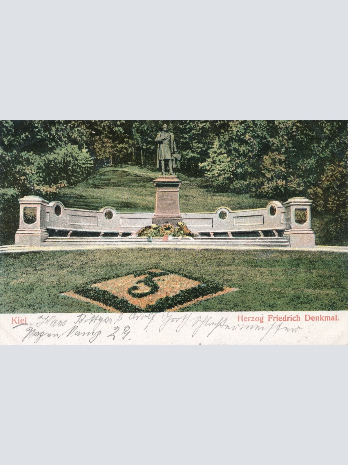 AK, Kiel, Herzog Friedrich Denkmal, Schleswig-Holstein (S1886)