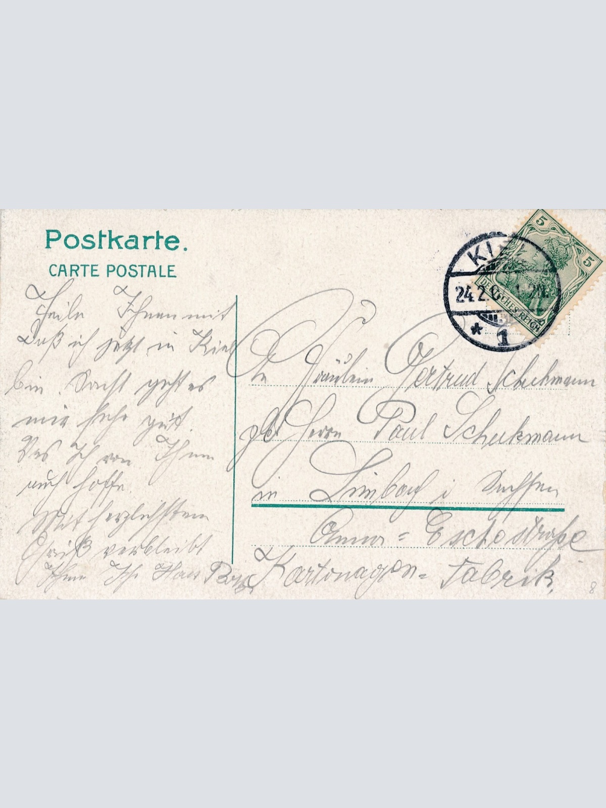 AK, Kiel, Herzog Friedrich Denkmal, Schleswig-Holstein (S1886)