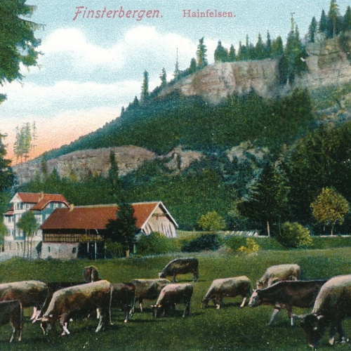 AK, Friedrichroda, Finsterbergen, Hainfelsen, Thüringen (S1905)