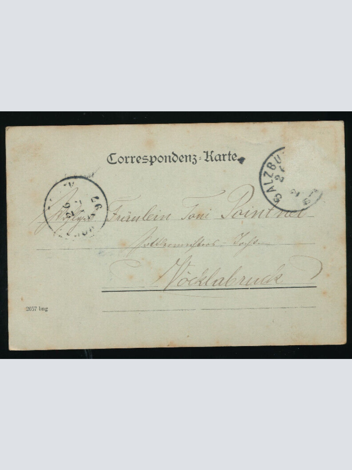 Mondschein - Karte gruss aus Salzburg (5603)