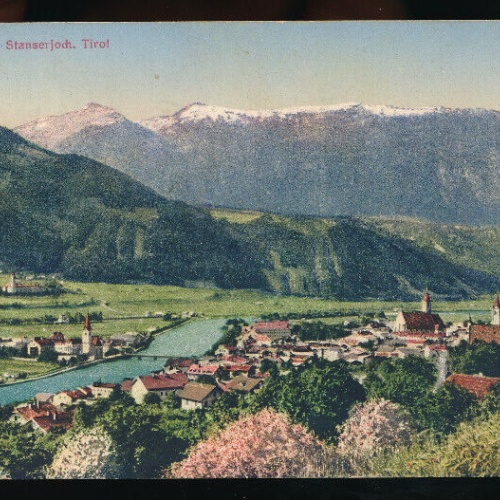 AK aus Schwaz gegen Stanserjoch Tirol (5774)