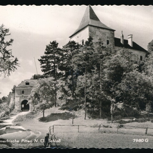 AK aus Pitten mit Schloß Niederösterreich (5767)