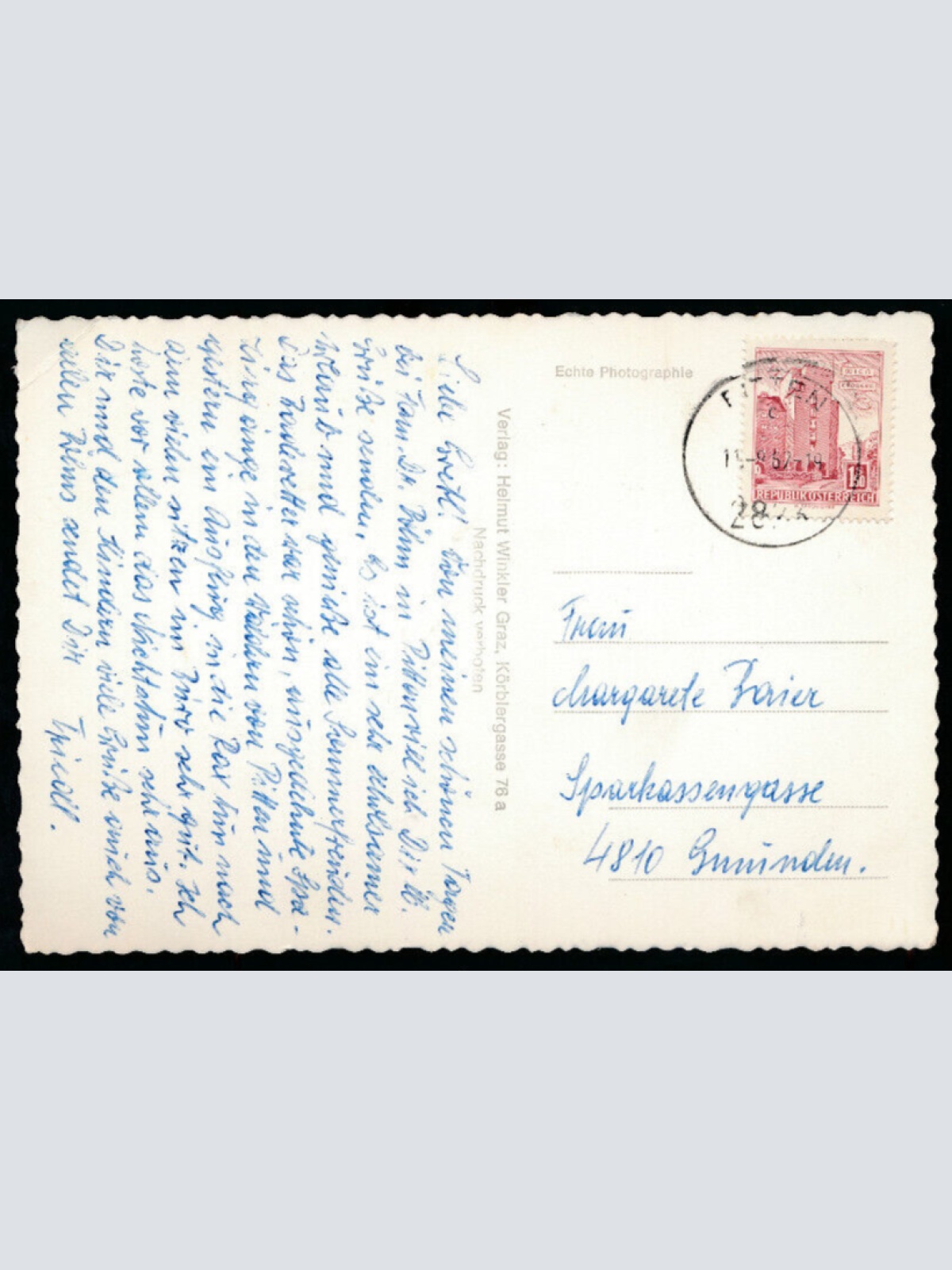 AK aus Pitten mit Schloß Niederösterreich (5767)