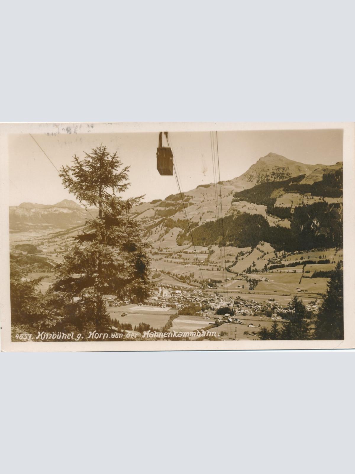 AK, Kitzbühel g. Horn von der Hahnenkammbahn, Tirol (S1867)