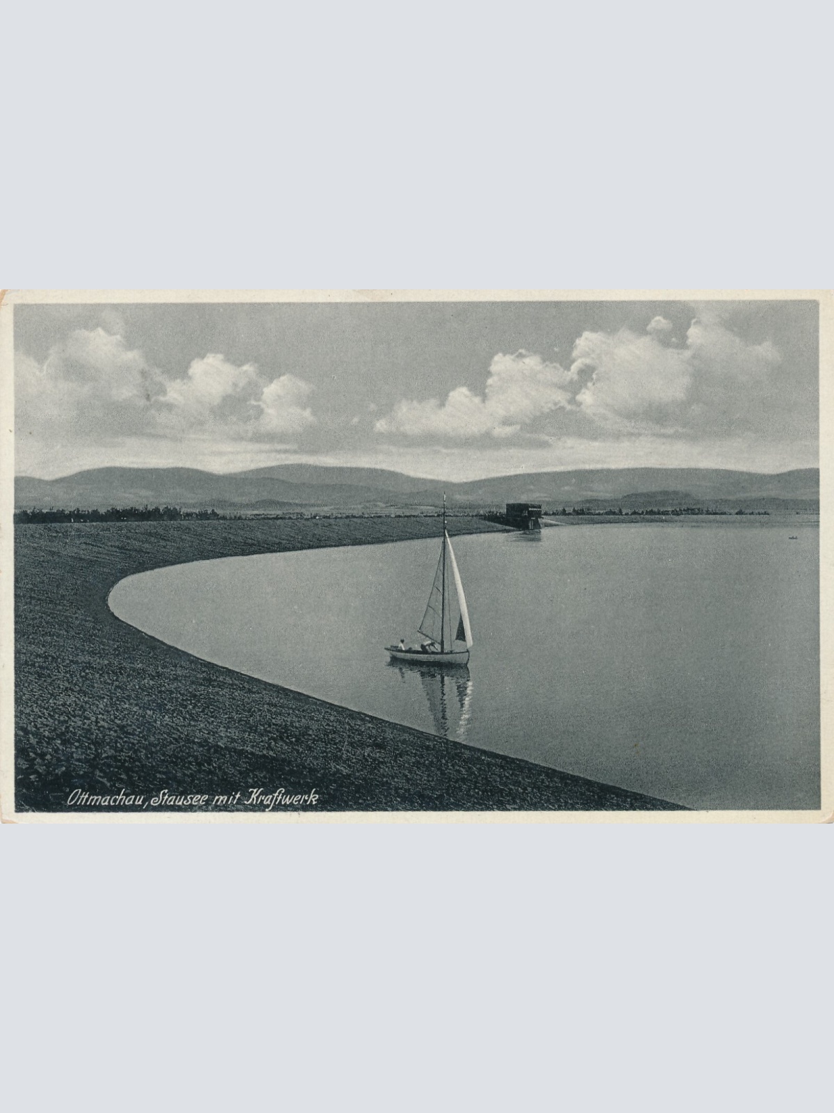 AK, Ottmachau, Stausee mit Kraftwerk, Polen (S1994)