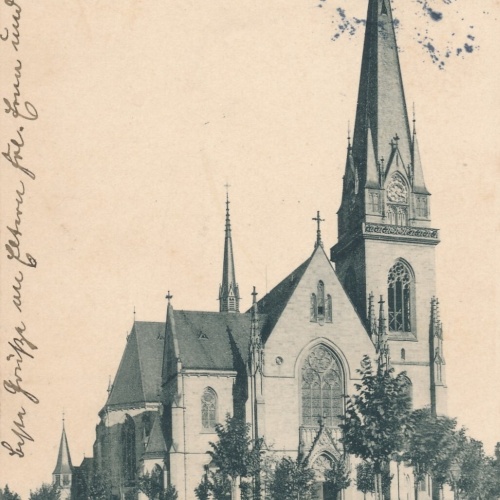 AK, Strassburg, Kathol. Garnisonkirche, Frankreich (S2000)