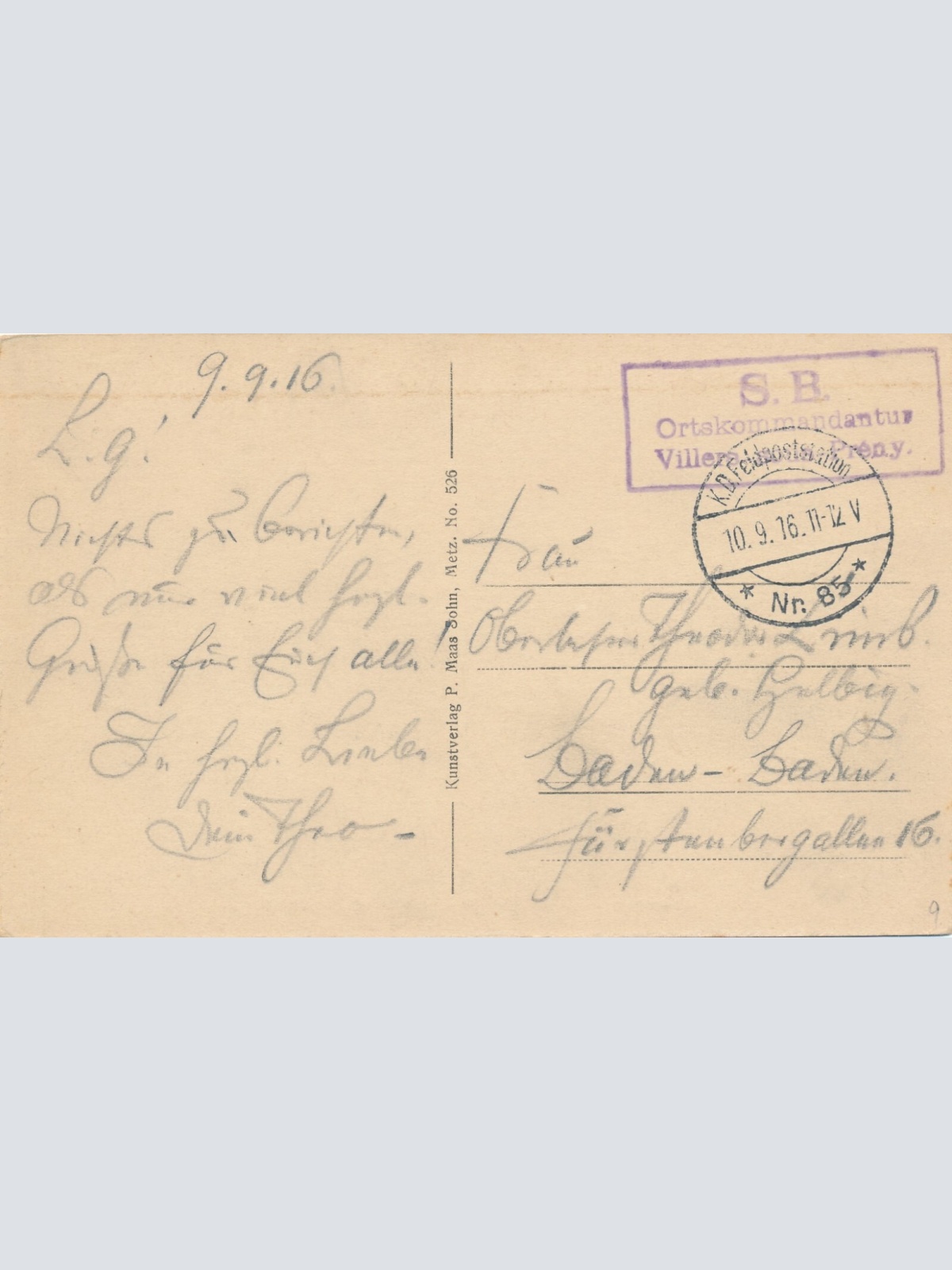 AK, Brücke in Conflans von den Franzosen gesprengt (S1992)