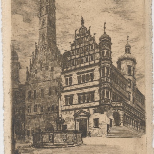 AK, Rothenburg ob der Tauber, Rathaus, Bayern (S1944)