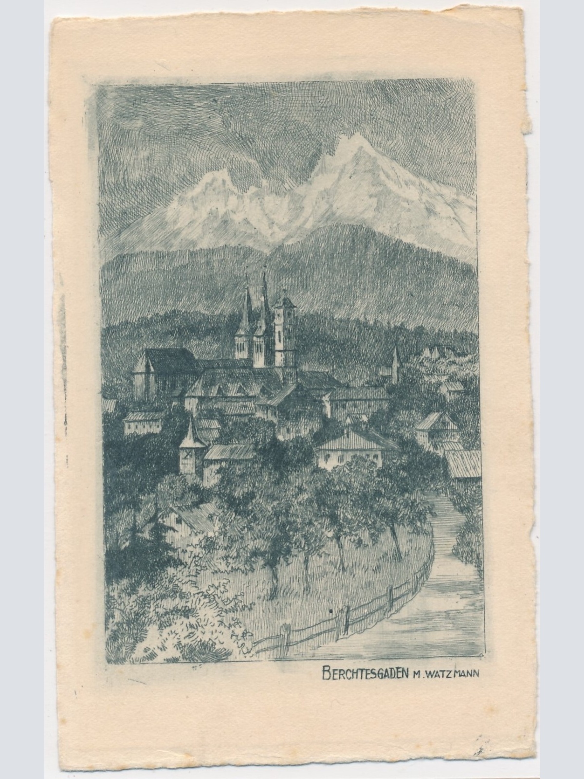 AK, Berchtesgaden, M. Watzmann, Bayern (S1947)