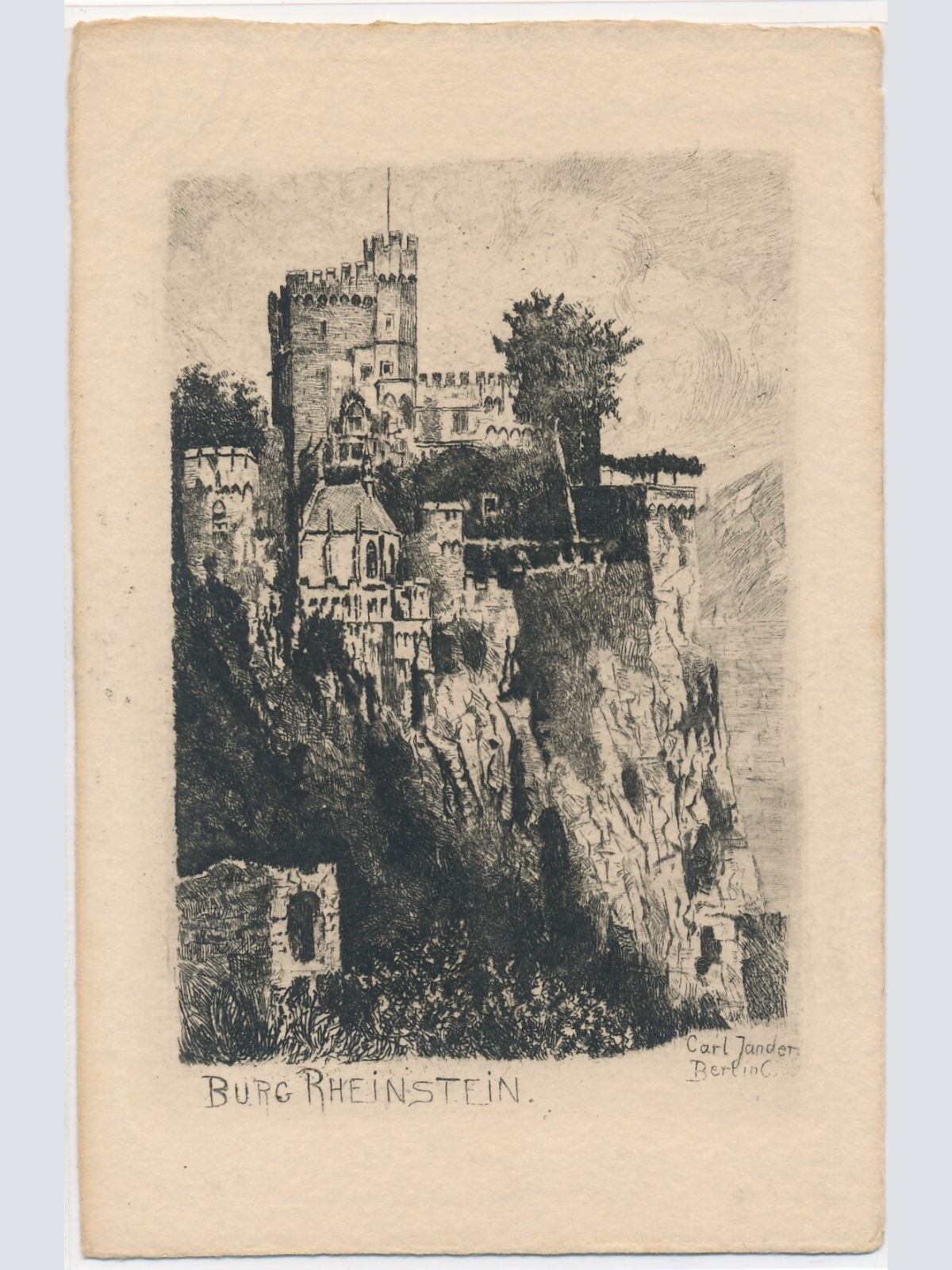 AK, Burg Rheinstein, Trechtingshausen, Rheinland-Pfalz (S1949)