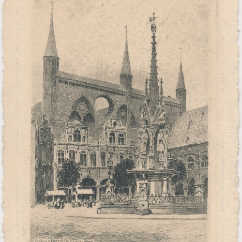 AK, Marktplatz zu Lübeck, Schleswig-Holstein  (S1935)