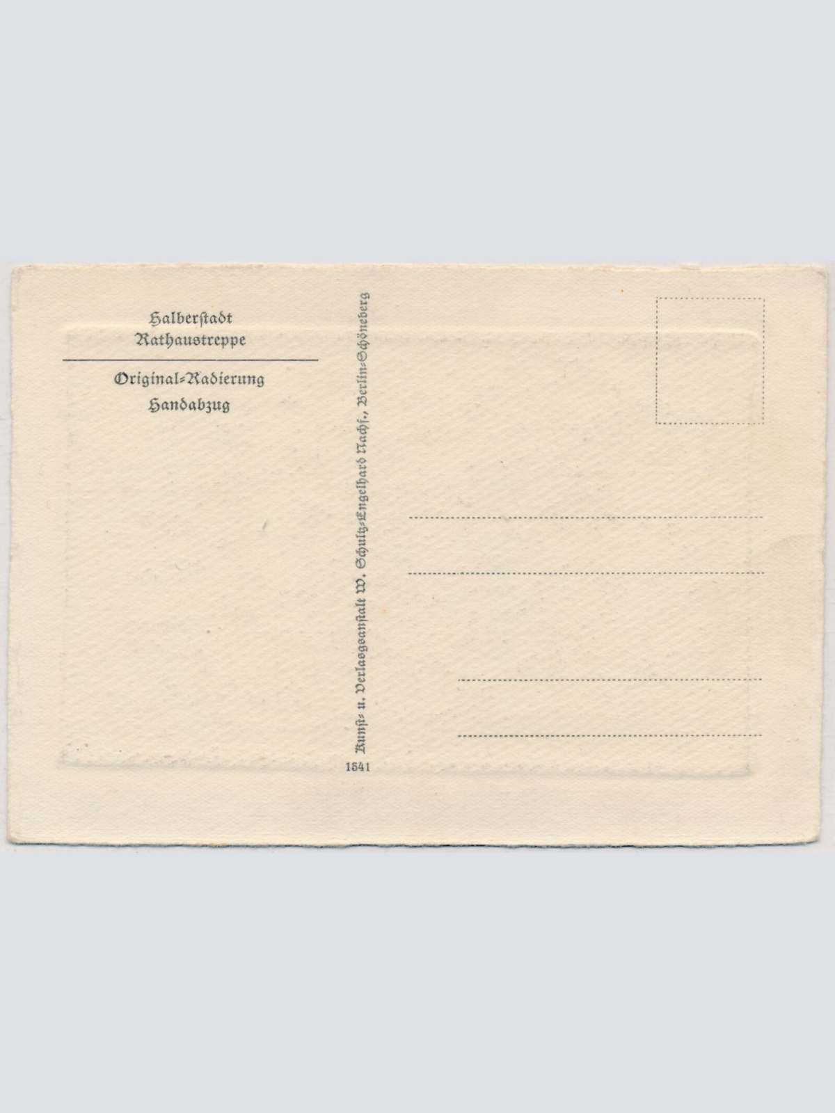 AK, Halberstadt, Rathaustreppe, Sachsen-Anhalt (S1954)