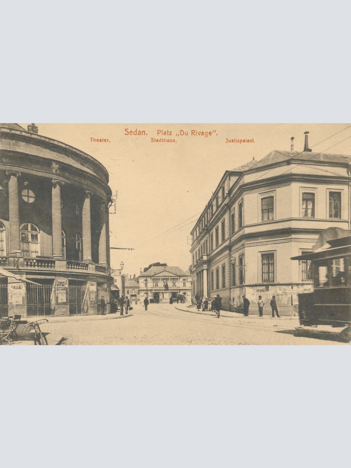 AK, Sedan, Platz Du Rivage, Theater, Stadthaus, Justizpalast (S1965)