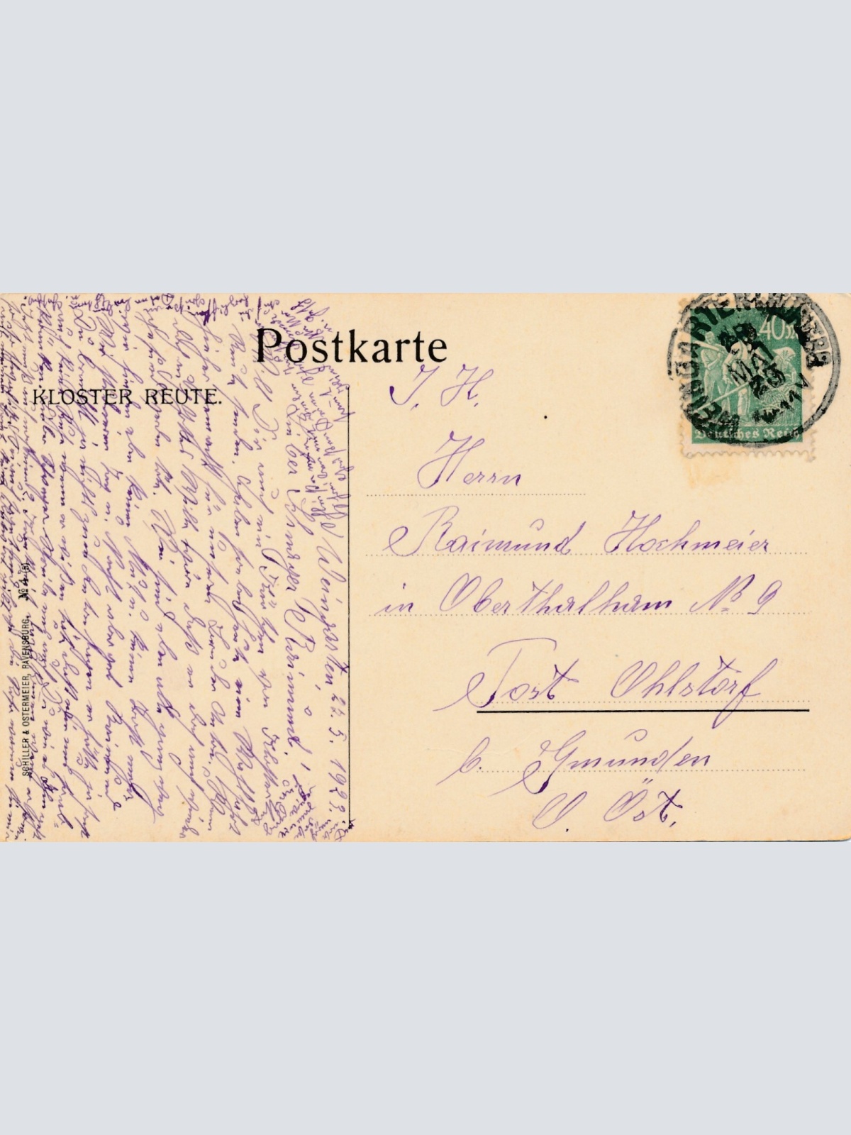 AK, Kloster Reute, Bad Waldsee, Baden-Württemberg (S1726)