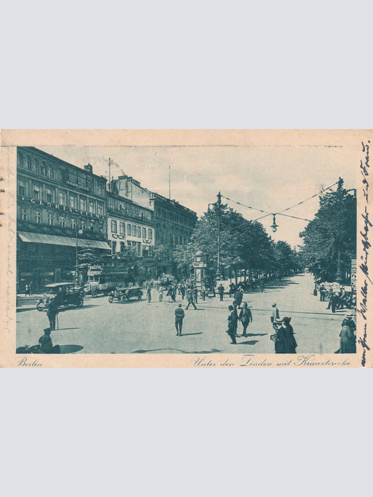 AK, Berlin, unter den Linden mit Kranzlerecke (S1771)