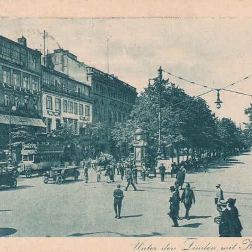 AK, Berlin, unter den Linden mit Kranzlerecke (S1771)