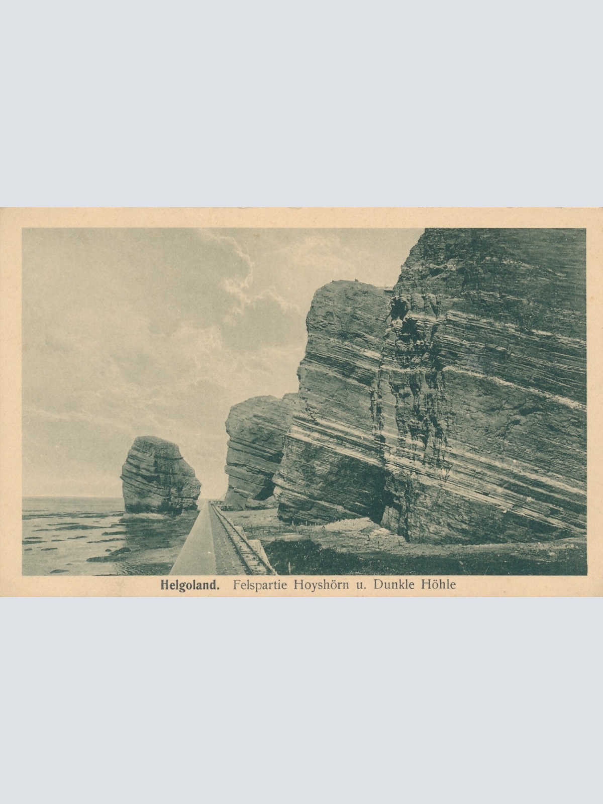 AK, Helgoland, Felspartie Hoyshörn u. Dunkle Höhle, Schleswig-Holstein (S1776)