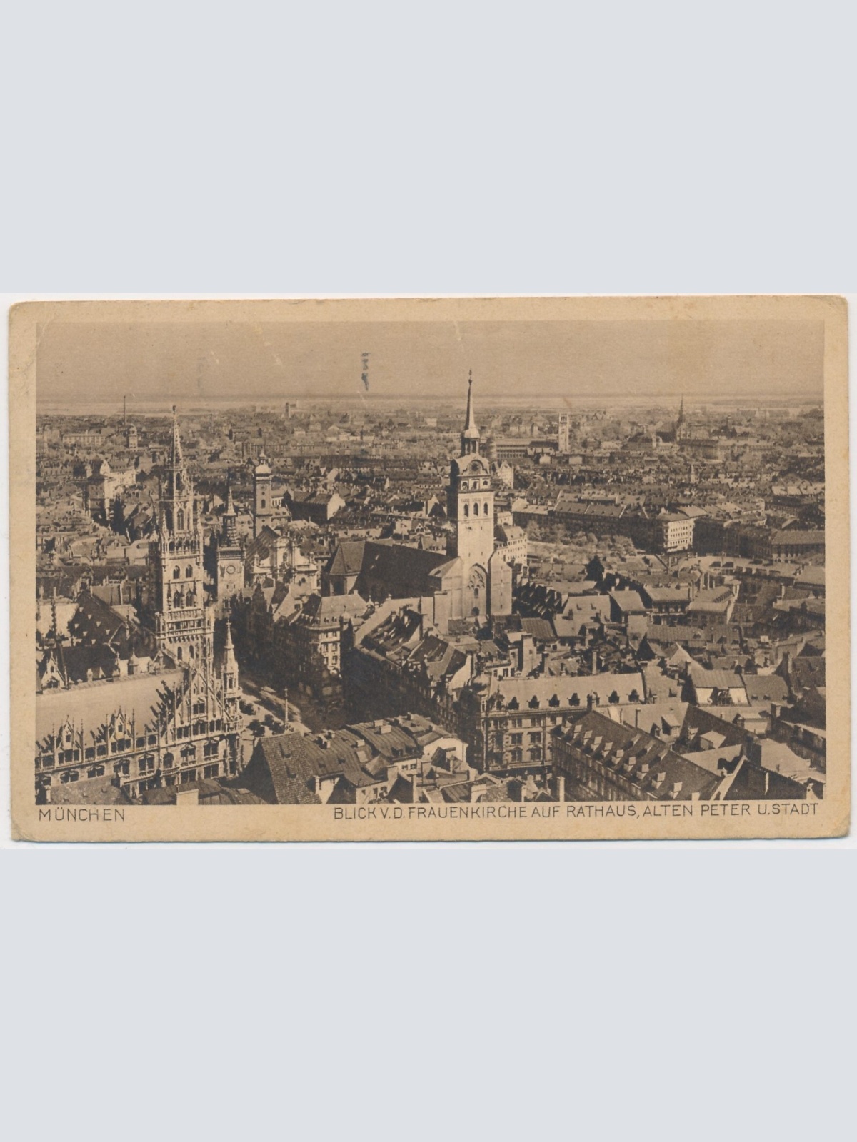 AK, München, Blick von der Frauenkirche auf Rathaus, Bayern (S1779)