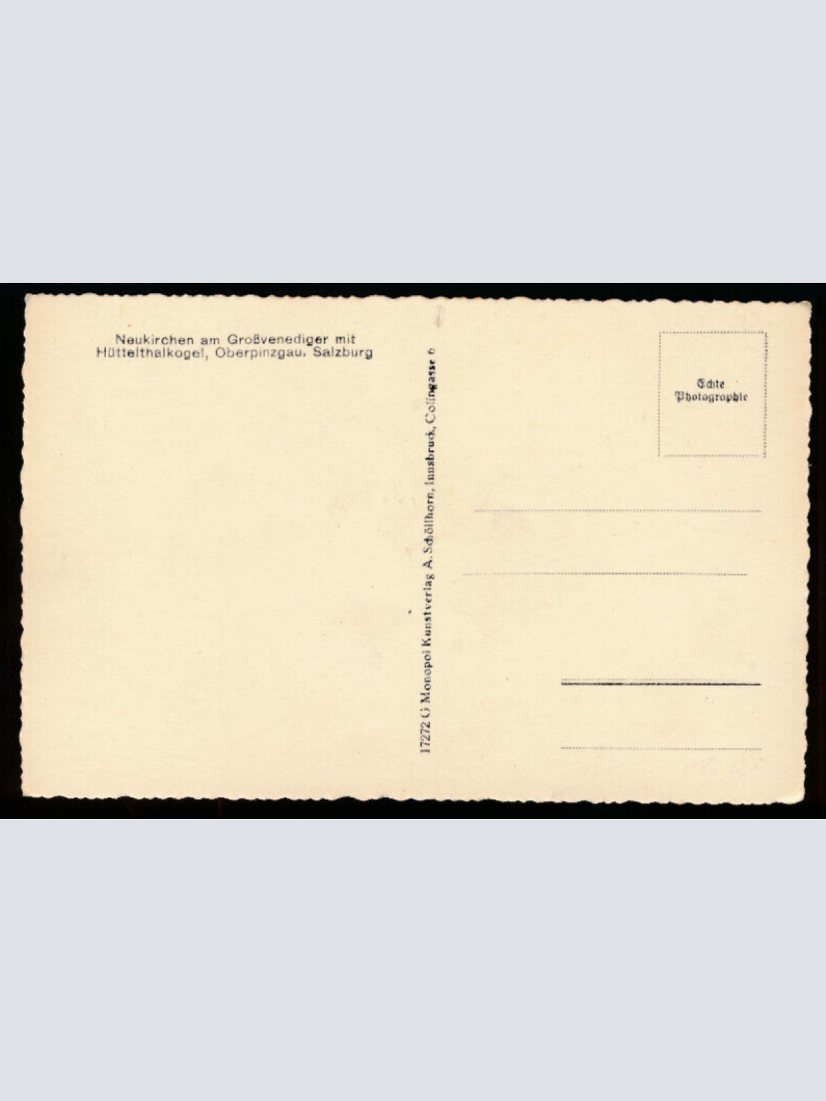 AK aus Neukirchen am Großvenediger mit Hüttelthalkogel Salzburg (6001)