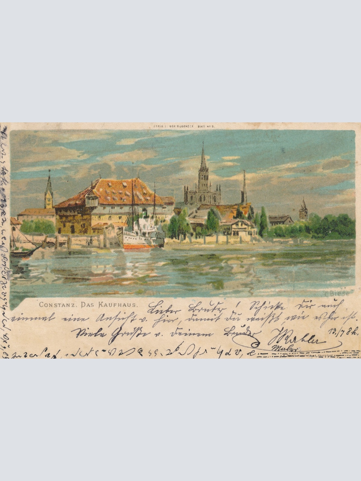 AK aus Constanz das Kaufhaus Baden - Württemberg (6279)