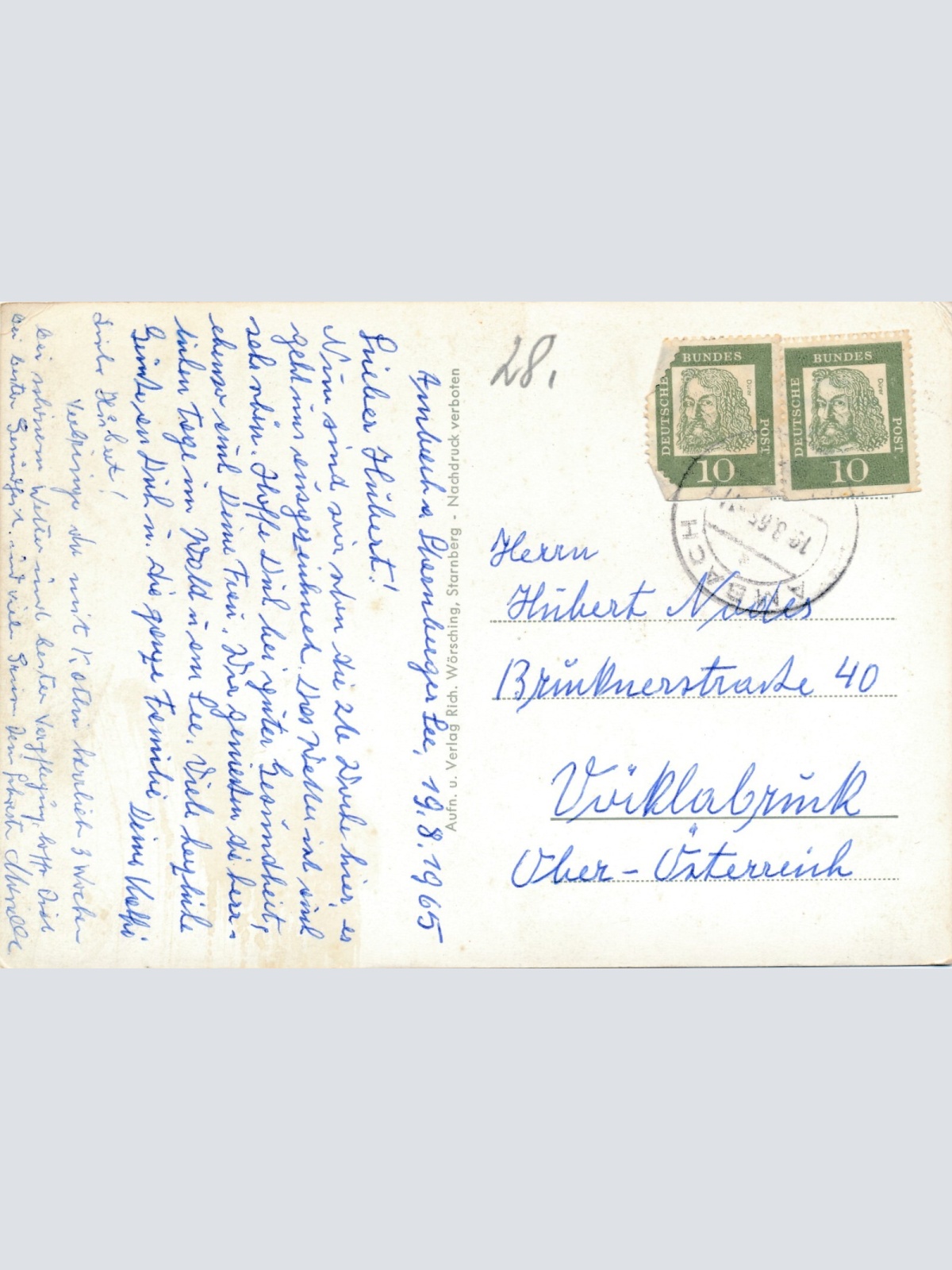 AK, Erholungsheim der Stadt München, Ambach am Starnberger See, Bayern (S1806)